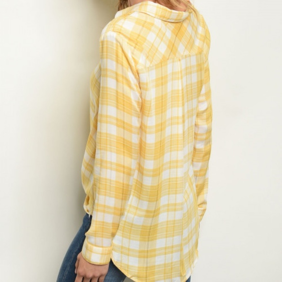 YELLOW CHECKERED TOP - Picture 5 of 8